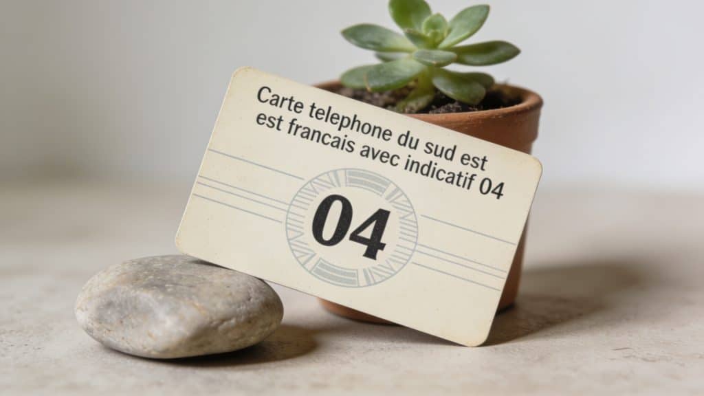 Carte telephone du sud est francais avec indicatif 04